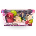 Cookware Metal 11 pieces - Coloured Due Late October